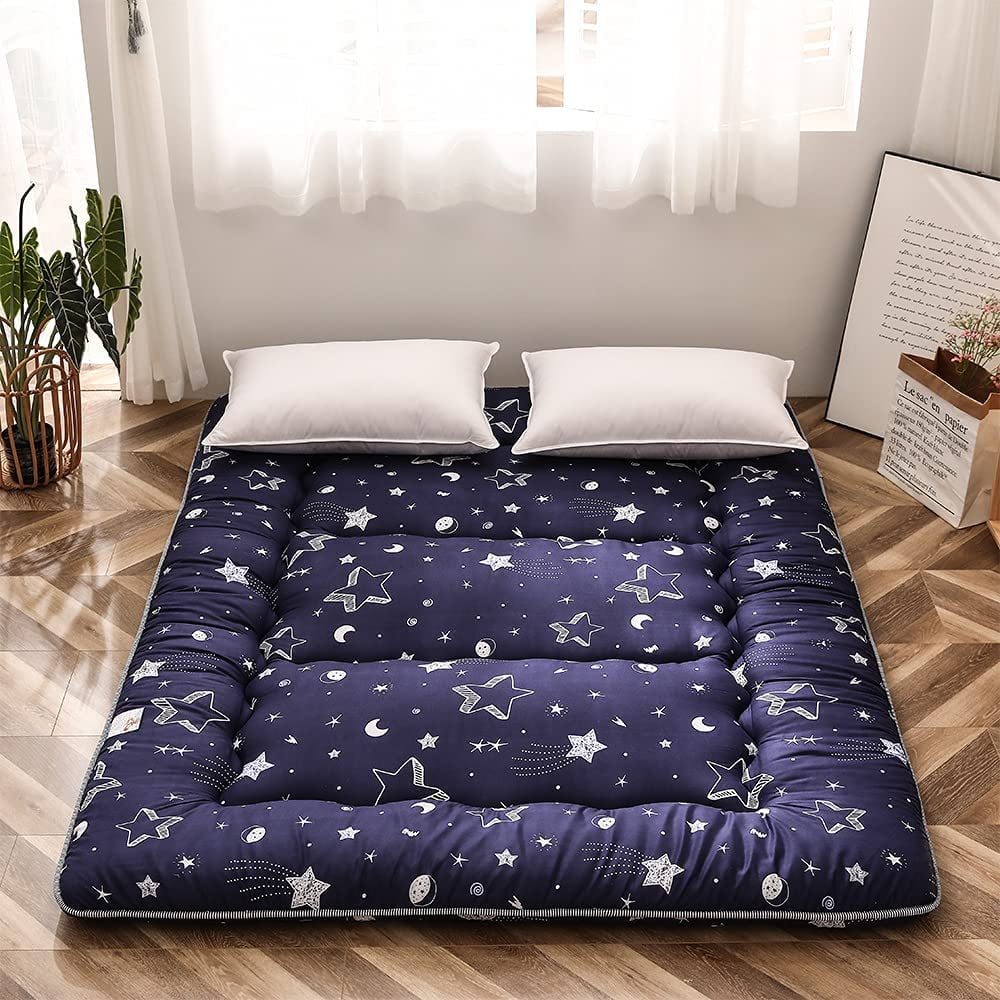 Grey Japanese Futon Mattress Tatami Floor Mat Portable Camping Sleeping Pads NEW 