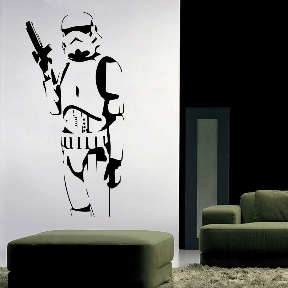 BrilliantMe Sticker Wars Bedroom Vinyl Star Decal Kids Wall Décor Stormtrooper DIY