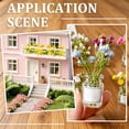 thumbnail image 4 of Mini Faux Floral Stems Small Artificial Flowers Mini Plastic Colorful Realistic Spring Flower Arrangement Bouquet Branches for Home Party Wedding Table Centerpiece Vase Decor (Dark Purple, 2PCS), 4 of 5