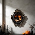 thumbnail image 5 of Vintage Shadow Box Picture Frame, Gothic Black Gold Embossed Deep Display Frame with Glass Front and Hanging Hardware, for Dried Flower Wall Decor and Memorabilia Shadowbox, C, 5 of 5