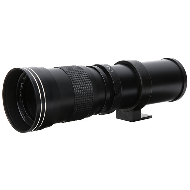 Lente de zoom manual Jadeshay 420‑800 mm F8.3‑16 para cámara de Enfoque manual
