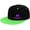 Green, variant on Alzheimers Awareness Purple Ribbon Flat Bill Hats Contrast Hip Hop Baseball Cap Unisex Snapback Rock Caps