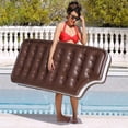 thumbnail image 4 of Swimming Ring Airbeds Chocolate Inflatable Row Inflatable Floating Bed Adult Water Mount Floating Row Ice Cream Pool Float, 4 of 5