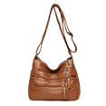 thumbnail image 1 of Bolso de lujo de cuero suave para mujer, bolsa de hombro cruzada de diseñador con muchos bolsillos, a la moda, 2021 Fivean unisex, 1 of 2
