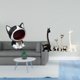 thumbnail image 2 of Estatua De Gato Y Jirafa, Adorno Artesanal De Cerámica, Figura Para Llave De Entrada, Cuenco Para Dulces, Centro De Mesa Decorativo Para Dormitorio, Escritorio, Sala De Estar, Oficina,, 2 of 8