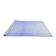 thumbnail image 2 of Ahgly Company Machine Washable Indoor Round Oriental Blue Traditional Area Rugs, 7' Round, 2 of 4