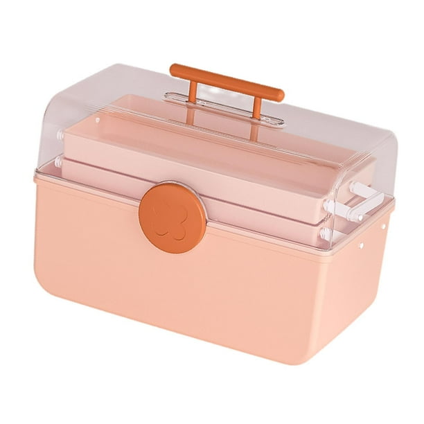 Caja de almacenamiento de primeros auxilios Yinane Rosa 35 cm x 19 cm x 23 cm