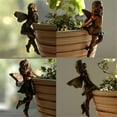 thumbnail image 5 of WMGHA Miniature Fairies Figurines Flower Pot Huggers Mini Resin Flying Angel Sculpture Fairy Garden Accessories Planter Pot Hanger Outdoor Garden Lawn Decoration,Vintage Angel Statue Decor, 5 of 5