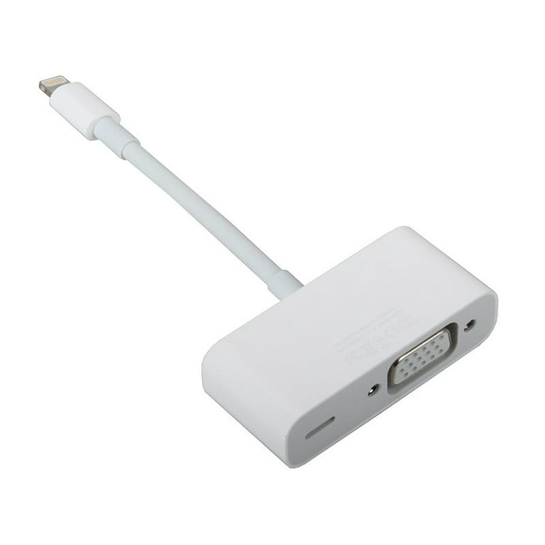 Dato baños pase a ver Apple Lightning to VGA Adapter (MD825ZM/A) - Refurbished - Walmart.com