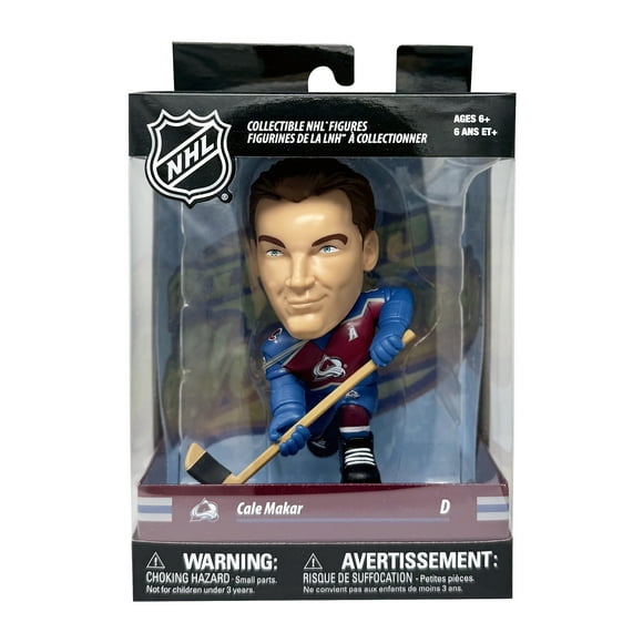 Party Animal Big Shot Shooter NHL Colorado Avalanche Cale Makar figurine en vinyle (12 cm/4,75 po)
