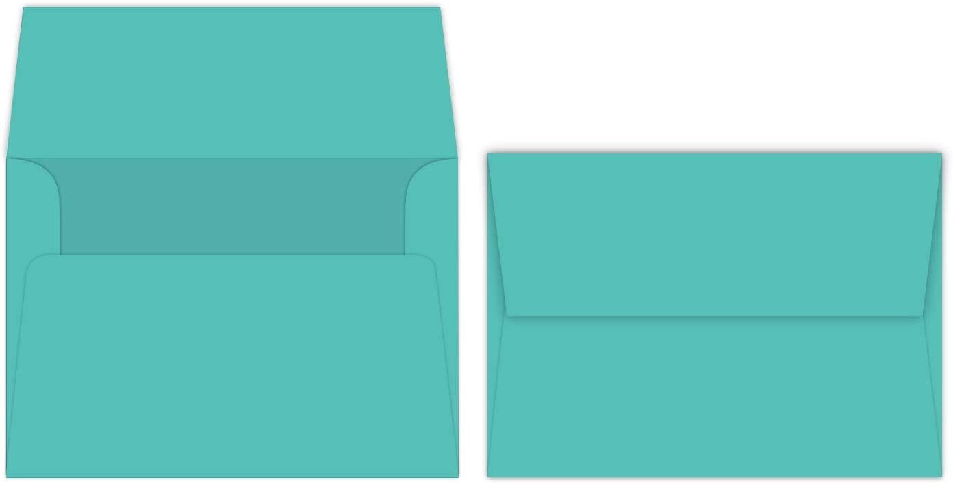 Sea Blue A7 Bright Color Envelopes 5 1/4 x 7 1/4 Inches Perfect for