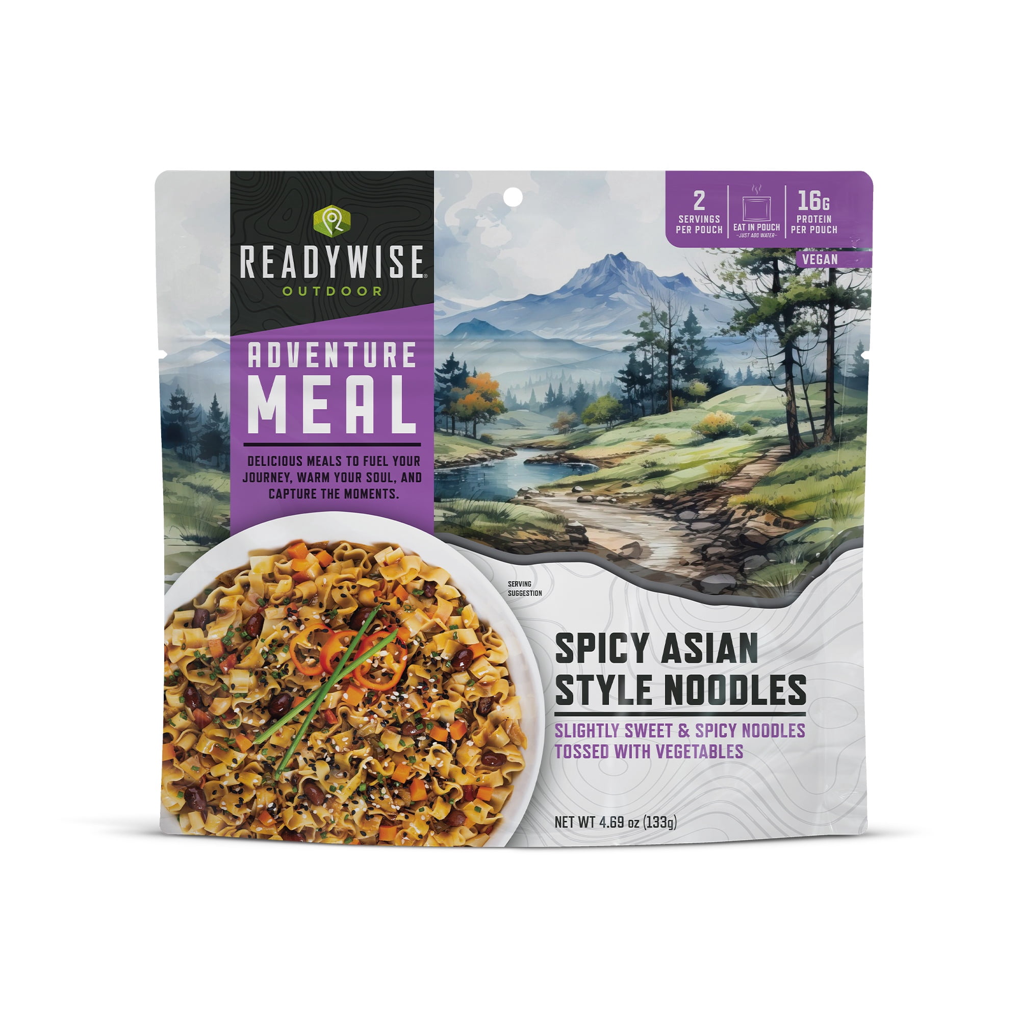 ReadyWise Outdoor Weekend Camping Kit, Freeze-Dried Meals, 4 Entrees & 2 Breakfasts