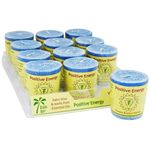 Aloha Bay Chakra Votive Candle - Positive Energy - Case of 12 - 2 oz