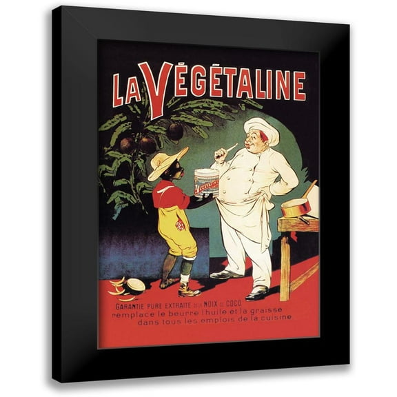 Oge, Eugene 11x14 Black Modern Framed Museum Art Print Titled - La Vegetaline