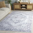 thumbnail image 3 of SAFAVIEH Arizona Patricia Medallion Machine Washable Area Rug, Ivory/Grey, 9' x 12', 3 of 13