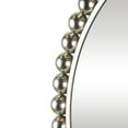 thumbnail image 4 of CosmoLiving by Cosmopolitan 36" x 36" Silver Beaded Wall Mirror, 4 of 13