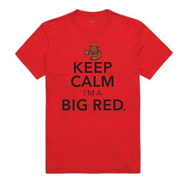 W Republic Clothing 523-168-R58-05 Cornell University Keep Calm T-Shirt pour Hommes - Rouge&44; 2X