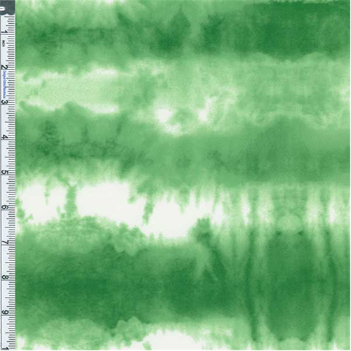 Green Tiedye Jersey Knit, Fabric Sold By the Yard