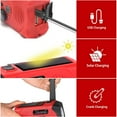 thumbnail image 6 of Emergency Radio Hand Crank & Solar Powered, Portable Radio AM FM WB NOAA Weather Radio, 6 of 9
