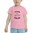 thumbnail image 2 of Future Police Funny Toddler T-Shirts for Boys Girls (Pink, 3T), 2 of 5