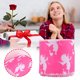 thumbnail image 3 of Aooww Valentine Wired Ribbon Heart and Love Pattern Fabric Ribbons for Gift Wrapping Crafts Wreath Bow Decorations DIY Projects,D, 3 of 5