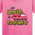 thumbnail image 4 of Inktastic My Uncle is a Firefighter with Fire Truck Youth T-Shirt, 4 of 5