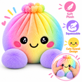 thumbnail image 2 of Mystery Rainbow Plush Dumpling Squishy, Cute Stuffed Dumpling Squishies Plushies Fidget Toy, Christmas Collectible Stress Relief Gift with Simulated Steamer & Fuzzy Handle, 2 of 6