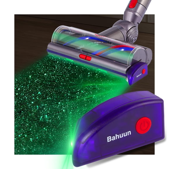 Bahuun Affichage de Poussière pour Aspirateur à DEL, Compatible avec Dyson et Tous les Aspirateurs, Révèle la Poussière Microscopique et Illumine la Fourrure Invisible d'Animaux, Chat, Chien, Va