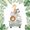 White Green 02, variant on Manfei Forest Animals Twin Comforter Sets, Alphabet Letter Bedding Set, Peach, Polkadot Reversible, 2pcs, 1 Comforter and 1 Pillowcase