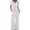 White, variant on IWRICH Women's Linen 2 Piece Outfits Summer Short Sleeve V Neck Shirts Dressy Casual Sets Wide Leg Pant Suits White XL