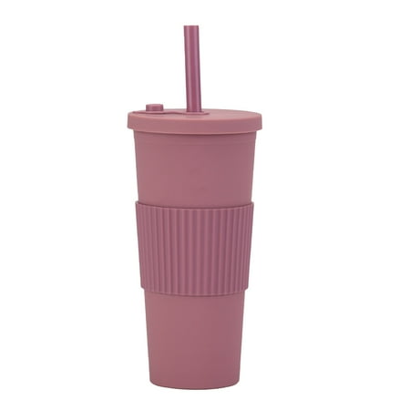 

QYZEU Place Mats for Dining Table Vintage Coffee Mug Cup Flowers Creative Straw Water Cup Heat Insulating Hand Rest Pp Straw Cup And Cleaning Brush Double Straw Cup 700Ml