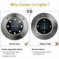 thumbnail image 3 of Solar Ground Lights,4-Pack Waterproof Upgraded Landscape Lights for Outdoor Use,Warm White, 3 of 6