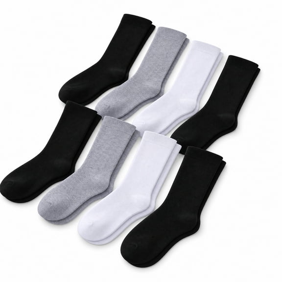 Lsupdaol 6 Pairs Seamless AFO Interface Cotton Socks Non Binding Sensory Socks