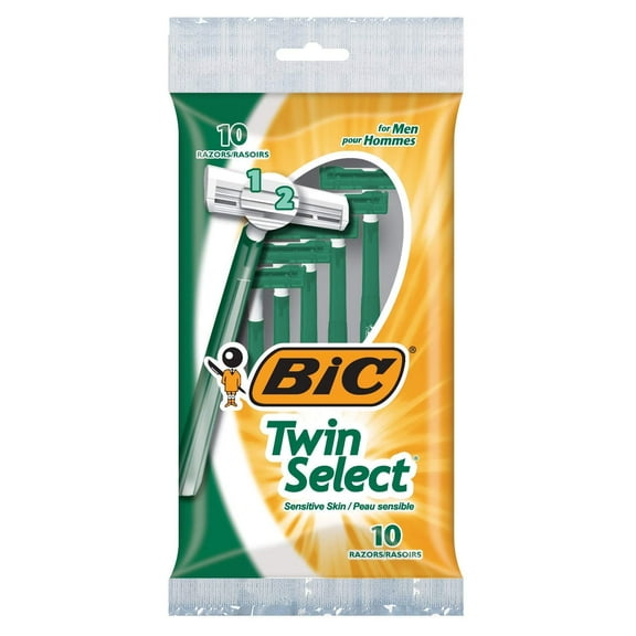 Bic Shaver Mens Twin Select Sensitive 10 Count (Pack of 2) kk15 kk15