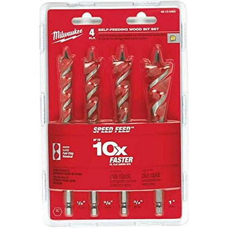 

MILWAUKEE ELEC TOOL 48-13-0400 4Pc WD Bit Spd Feed Set