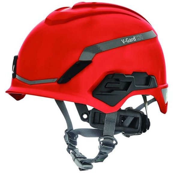 V-Gard H1 454-10194792 Novent, Fas-Trac III Pivot, Casque de Sécurité - Rouge