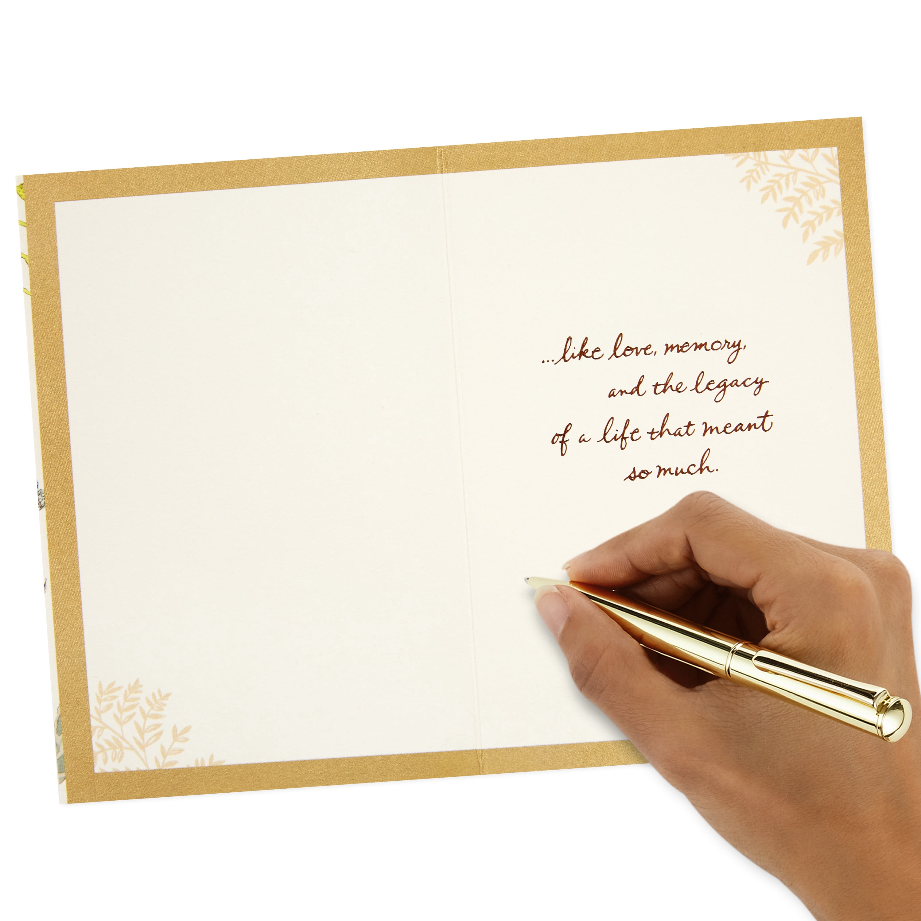 Hallmark Sympathy Greeting Card (Some Things Never End)