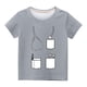 thumbnail image 2 of Niño Pequeño Camisa de Pascua Chico Manga Corta Camiseta Gráfica Cuello Redondo Crop Top para 3-14 Años Niñas Y Chico, 2 of 5