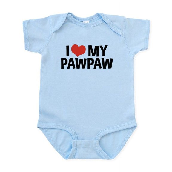 CafePress - I Love My Pawpaw Infant Bodysuit - Baby Light Bodysuit, Size Newborn - 24 Months