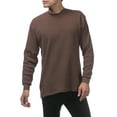 thumbnail image 3 of Pro Club Men's Heavyweight Cotton Long Sleeve Thermal Shirt - Brown - Extra Large, 3 of 4