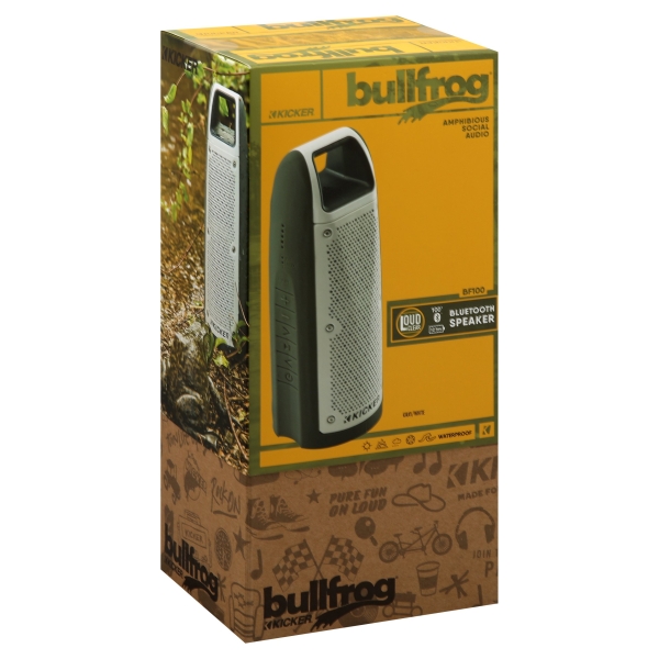 kicker portable weatherproof bluetooth speaker