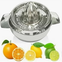 Lemon Orange Grapefruit Juicer Manual Squeezer Stainless Steel Lemon Squeezer Juicer with Bowl Container Oranges Lemons Juice Clearance