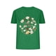 thumbnail image 1 of Blusas de Verano de las Mujeres Flor Impresa Cuello Redondo Manga Corta Superior, Verano Superior de las Mujeres, 1 of 7