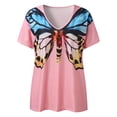 thumbnail image 3 of Fridja Chemise à Col en V à Imprimé Papillon d'Été, 3 of 9