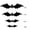 B005- Black (E), variant on Halloween Decorations, Bat Decorations for Halloween, Halloween Wall, Indoor Halloween Decorations, Self-Adhesive Multi-Dimensional Black Bat Decals Perfect for Window, Mirror,
