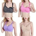 thumbnail image 2 of Maternity Nursing Bra Breast Feeding Wire free Bra Breastfeeding Push Up Pregnant Underwear, 2 of 11
