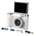 thumbnail image 4 of Cámara digital,Cámara digital 4K para fotografía,48 MP,720p,1080p,Cámara para vlogging con pantalla abatible de 180 degree y zoom digital de 8x,Pantalla de 2,4 pulgadas,filtros integrados,modo, 4 of 9