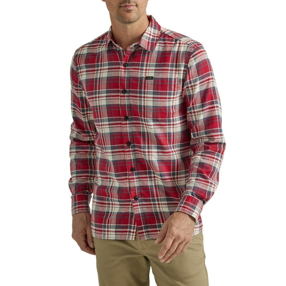 Lee® Men's Extreme Motion Twill Plaid All Purpose Shirt with Comfort Stretch