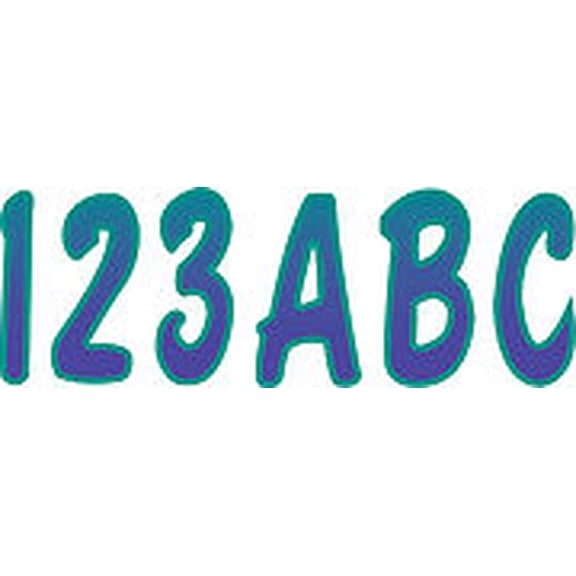 3" Letter Registration Kit Number Sticker Decals Boat PWC Purple Teal Reg