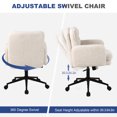 thumbnail image 7 of Flysky Adjustable Home Office Chair(300lbs), Modern Mid Back Computer Chair Beige, 7 of 7